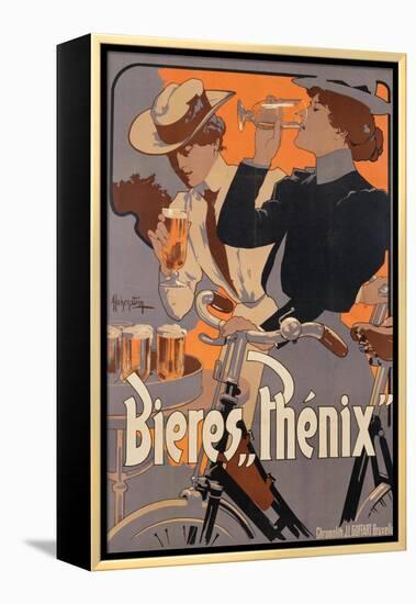 Poster Advertising Phenix Beer, C.1899 (Colour Litho)-Adolfo Hohenstein-Framed Premier Image Canvas