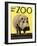 Poster Advertising Philadelphia Zoo, 1938-null-Framed Premium Giclee Print