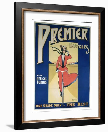 Poster Advertising Premier Bicycles, 20th Century-null-Framed Giclee Print