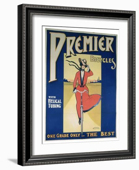 Poster Advertising Premier Bicycles, 20th Century-null-Framed Giclee Print