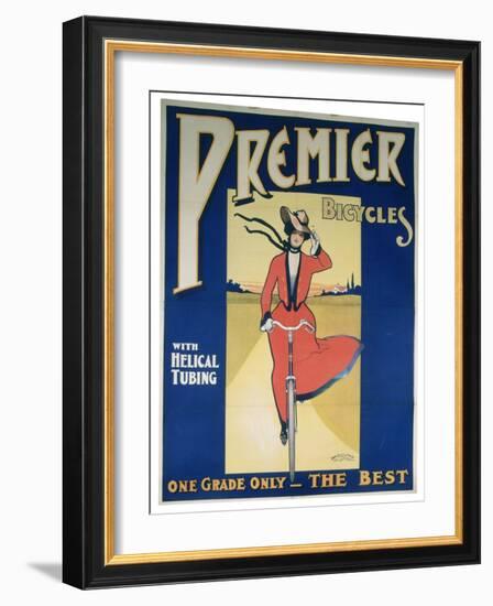 Poster Advertising Premier Bicycles, 20th Century-null-Framed Giclee Print