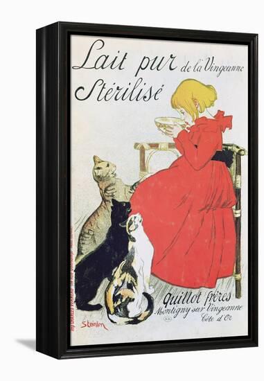 Poster Advertising Pure Sterilised Milk from La Vingeanne-Théophile Alexandre Steinlen-Framed Premier Image Canvas