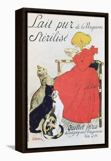 Poster Advertising Pure Sterilised Milk from La Vingeanne-Théophile Alexandre Steinlen-Framed Premier Image Canvas