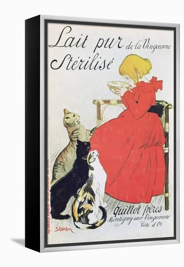 Poster Advertising Pure Sterilised Milk from La Vingeanne-Théophile Alexandre Steinlen-Framed Premier Image Canvas