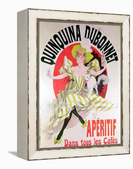 Poster Advertising "Quinquina Dubonnet" Aperitif, 1895-Jules Chéret-Framed Premier Image Canvas