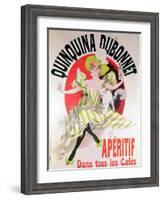 Poster Advertising "Quinquina Dubonnet" Aperitif, 1895-Jules Chéret-Framed Giclee Print