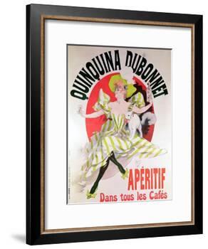 Poster Advertising "Quinquina Dubonnet" Aperitif, 1895-Jules Chéret-Framed Giclee Print