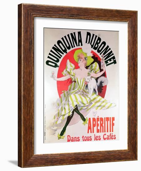 Poster Advertising "Quinquina Dubonnet" Aperitif, 1895-Jules Chéret-Framed Giclee Print