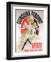 Poster Advertising "Quinquina Dubonnet" Aperitif, 1895-Jules Chéret-Framed Giclee Print