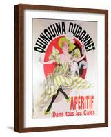 Poster Advertising "Quinquina Dubonnet" Aperitif, 1895-Jules Chéret-Framed Giclee Print