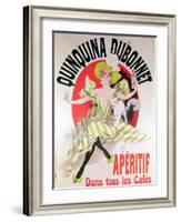 Poster Advertising "Quinquina Dubonnet" Aperitif, 1895-Jules Chéret-Framed Giclee Print