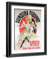 Poster Advertising "Quinquina Dubonnet" Aperitif, 1895-Jules Chéret-Framed Giclee Print