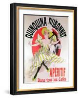 Poster Advertising "Quinquina Dubonnet" Aperitif, 1895-Jules Chéret-Framed Giclee Print