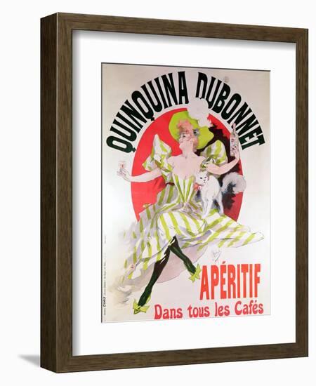 Poster Advertising "Quinquina Dubonnet" Aperitif, 1895-Jules Chéret-Framed Giclee Print