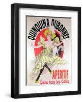 Poster Advertising "Quinquina Dubonnet" Aperitif, 1895-Jules Chéret-Framed Giclee Print