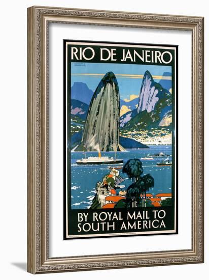 Poster Advertising Rio De Janeiro-Kenneth Shoesmith-Framed Giclee Print