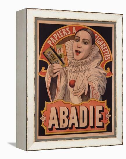 Poster Advertising Riz Abadie Cigarette Papers, Paris, C.1900-null-Framed Premier Image Canvas