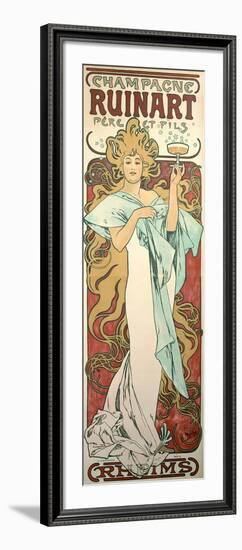 Poster Advertising 'Ruinart' Champagne, 1896-Alphonse Mucha-Framed Giclee Print