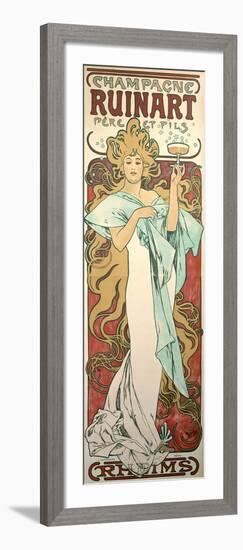 Poster Advertising 'Ruinart' Champagne, 1896-Alphonse Mucha-Framed Giclee Print