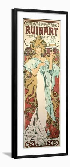 Poster Advertising 'Ruinart' Champagne, 1896-Alphonse Mucha-Framed Giclee Print