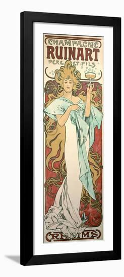 Poster Advertising 'Ruinart' Champagne, 1896-Alphonse Mucha-Framed Giclee Print