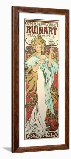 Poster Advertising 'Ruinart' Champagne, 1896-Alphonse Mucha-Framed Giclee Print