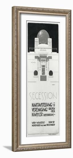 Poster Advertising Secession Exhibition of Austrian Artists, 1898-Joseph Maria Olbrich-Framed Photographic Print