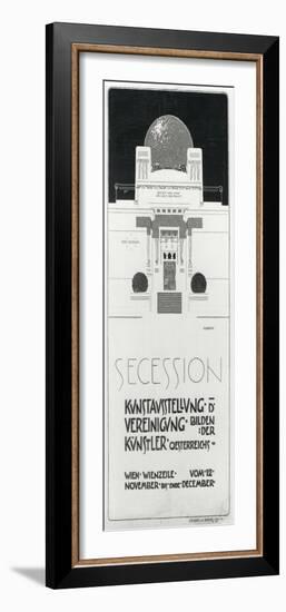 Poster Advertising Secession Exhibition of Austrian Artists, 1898-Joseph Maria Olbrich-Framed Photographic Print