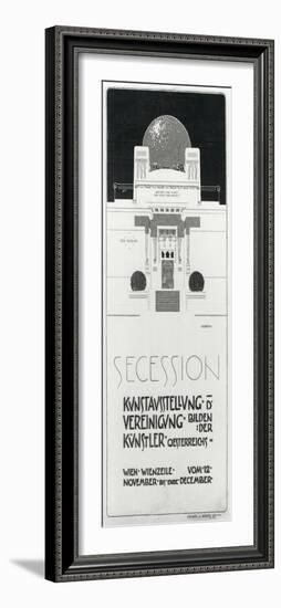 Poster Advertising Secession Exhibition of Austrian Artists, 1898-Joseph Maria Olbrich-Framed Photographic Print