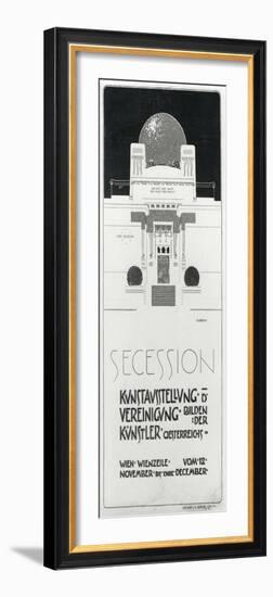 Poster Advertising Secession Exhibition of Austrian Artists, 1898-Joseph Maria Olbrich-Framed Photographic Print