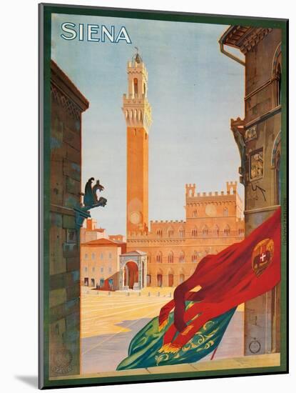 Poster Advertising Siena, 1925-null-Mounted Giclee Print