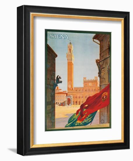 Poster Advertising Siena, 1925-null-Framed Giclee Print