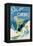 Poster Advertising Skiing Holidays in the Province of Quebec, c.1938-null-Framed Premier Image Canvas