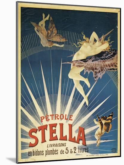 Poster Advertising 'Stella' Petrol, 1897 (Colour Litho)-French School-Mounted Giclee Print