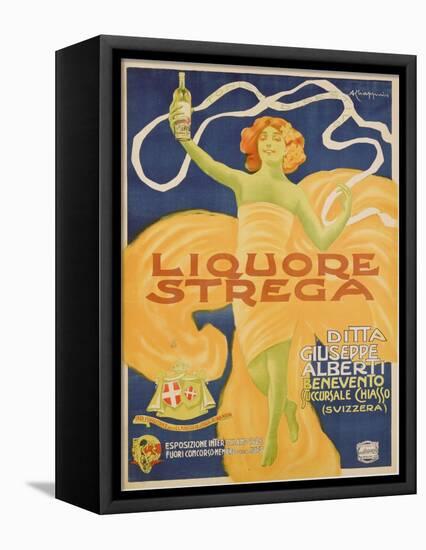 Poster Advertising 'strega' Liquer, 1906 (Colour Litho)-Alberto Chappuis-Framed Premier Image Canvas