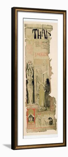 Poster Advertising 'Thais', C.1895-Manuel Orazi-Framed Giclee Print
