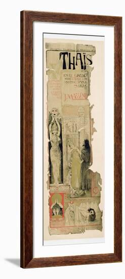 Poster Advertising 'Thais', C.1895-Manuel Orazi-Framed Giclee Print