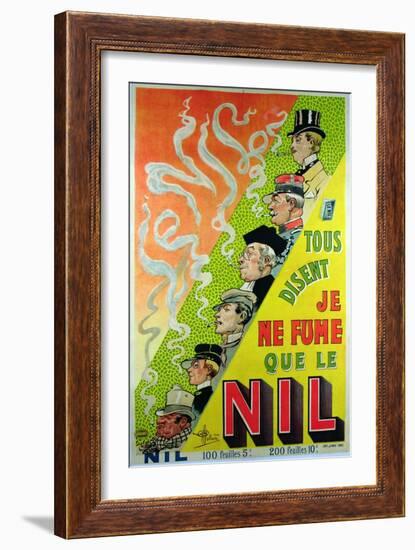Poster Advertising the Cigarette Brand, Le Nil-Albert Guillaume-Framed Giclee Print