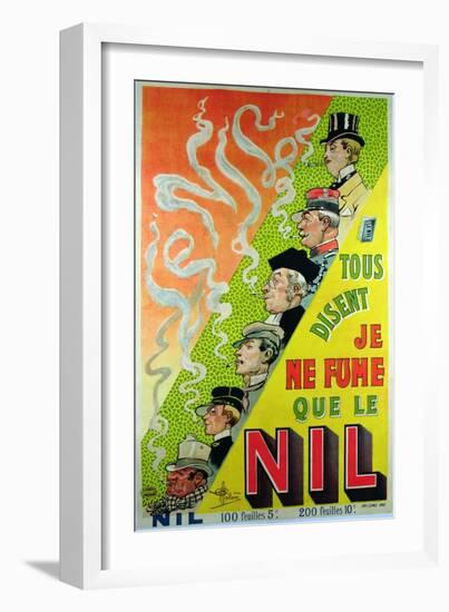 Poster Advertising the Cigarette Brand, Le Nil-Albert Guillaume-Framed Giclee Print