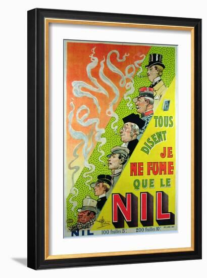 Poster Advertising the Cigarette Brand, Le Nil-Albert Guillaume-Framed Giclee Print