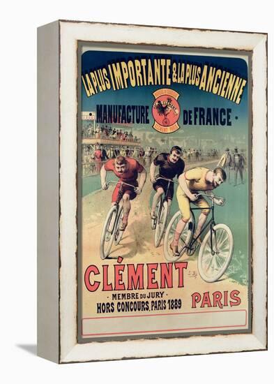 Poster Advertising the Cycles 'Clement', 1891-Lucien Baylac-Framed Premier Image Canvas