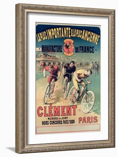 Poster Advertising the Cycles 'Clement', 1891-Lucien Baylac-Framed Giclee Print