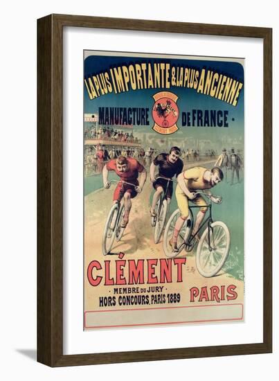 Poster Advertising the Cycles 'Clement', 1891-Lucien Baylac-Framed Giclee Print