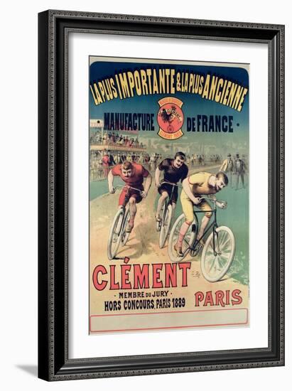 Poster Advertising the Cycles 'Clement', 1891-Lucien Baylac-Framed Giclee Print