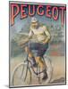 Poster Advertising the Cycles 'Peugeot'-null-Mounted Giclee Print