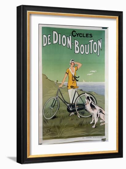 Poster Advertising the 'De Dion-Bouton' Cycles, 1925-Felix Fournery-Framed Giclee Print