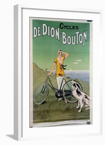 Poster Advertising the 'De Dion-Bouton' Cycles, 1925-Felix Fournery-Framed Giclee Print