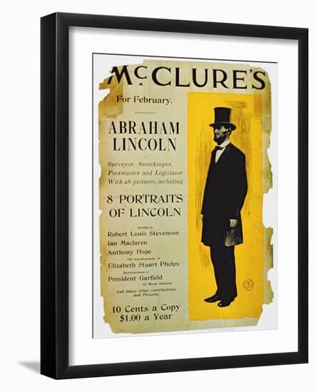 Poster Advertising the February Edition of Mcclure's Magazine-American School-Framed Giclee Print