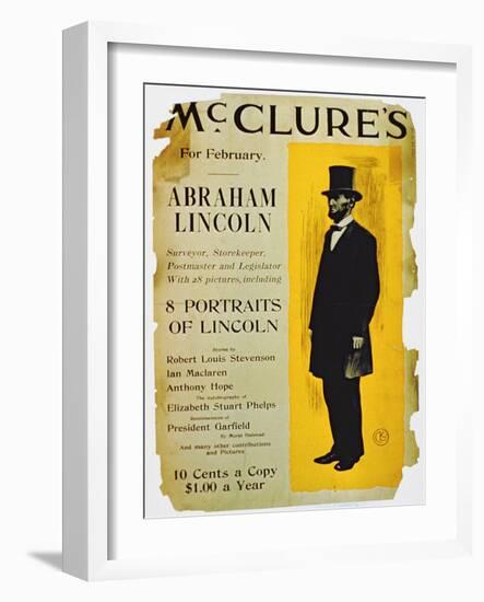 Poster Advertising the February Edition of Mcclure's Magazine-American School-Framed Giclee Print
