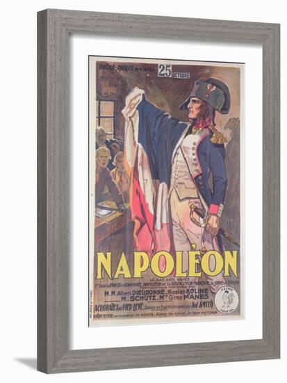 Poster Advertising the Film, 'Napoleon', Written by Abel Gance-French School-Framed Giclee Print